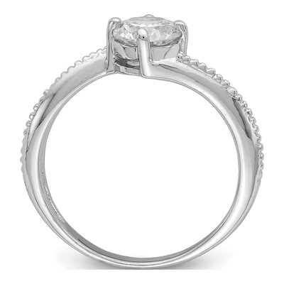 Sterling Silver CZ Promise Ring – view 3