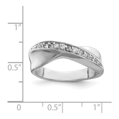 Sterling Silver CZ Ring – view 2