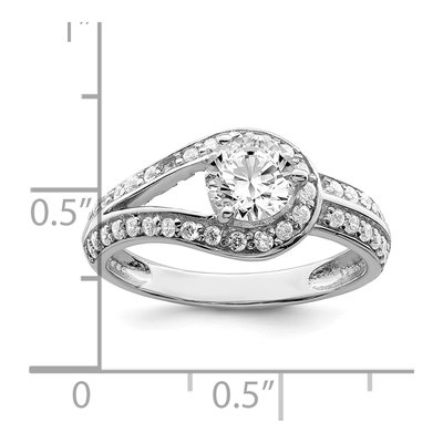 Sterling Silver CZ Ring – view 4