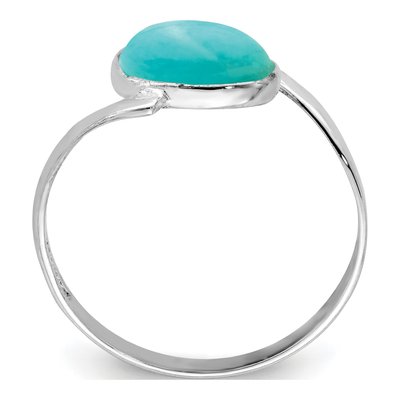 Sterling Silver Oval Amazonite Ring – view 3