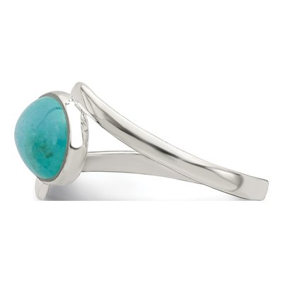 Sterling Silver Oval Amazonite Ring – view 4