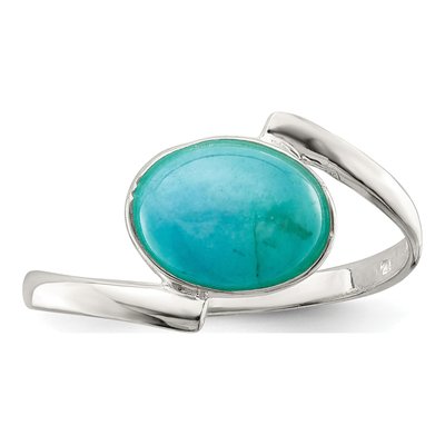 Sterling Silver Oval Amazonite Ring – view 6
