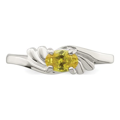 Sterling Silver CZ Oval Ring – view 6