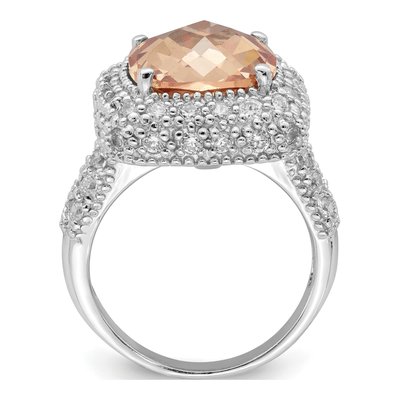 Sterling Silver CZ Clear Ring – view 3