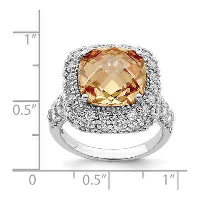Sterling Silver CZ Clear Ring – view 4
