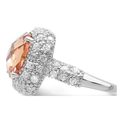 Sterling Silver CZ Clear Ring – view 5