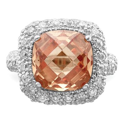 Sterling Silver CZ Clear Ring – view 6
