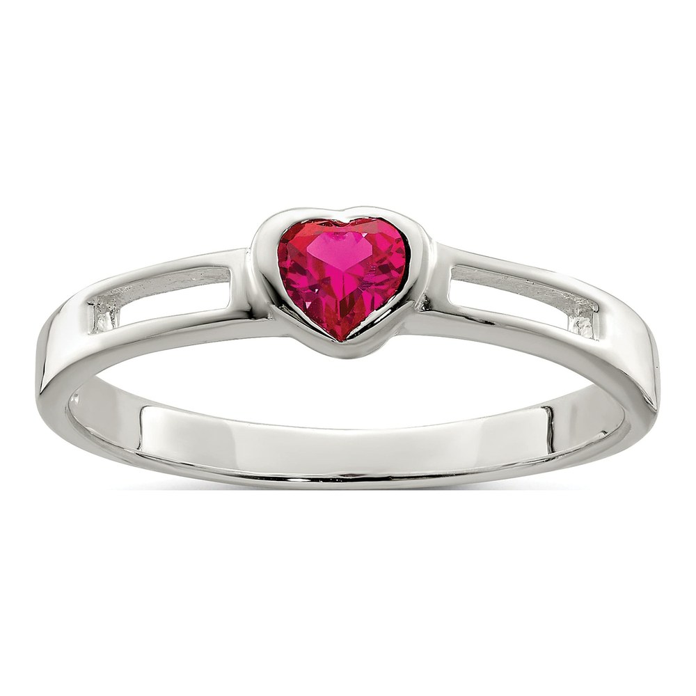 Sterling Silver CZ Heart Ring