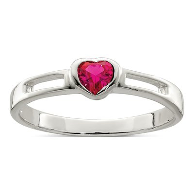 Sterling Silver CZ Heart Ring