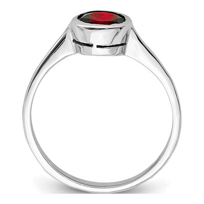 Sterling Silver Garnet Ring – view 3