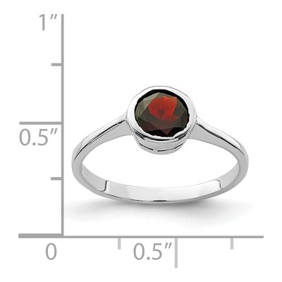 Sterling Silver Garnet Ring – view 4