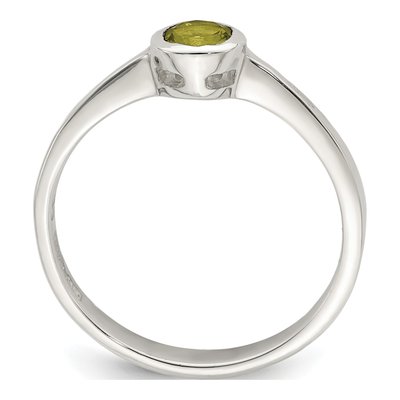 Sterling Silver CZ Bezel Ring – view 3