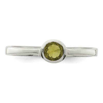 Sterling Silver CZ Bezel Ring – view 6