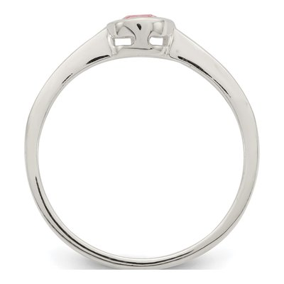 Sterling Silver CZ Bezel Ring – view 3