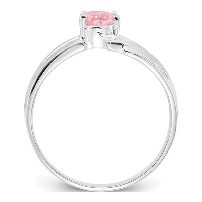 Sterling Silver CZ Oval Ring – view 2
