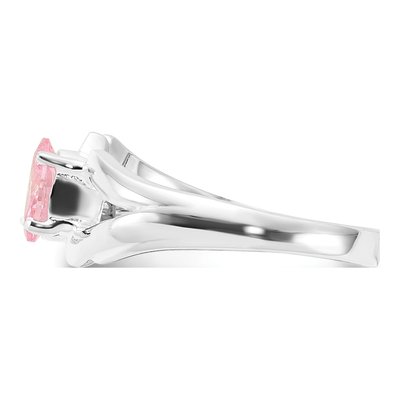 Sterling Silver CZ Oval Ring – view 4