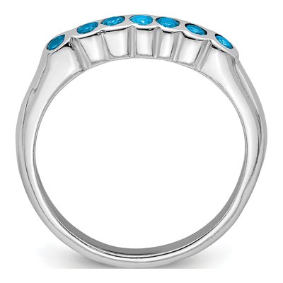 Sterling Silver Sky Blue Topaz Ring – view 3