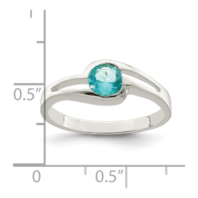 Sterling Silver CZ Bezel Ring – view 5