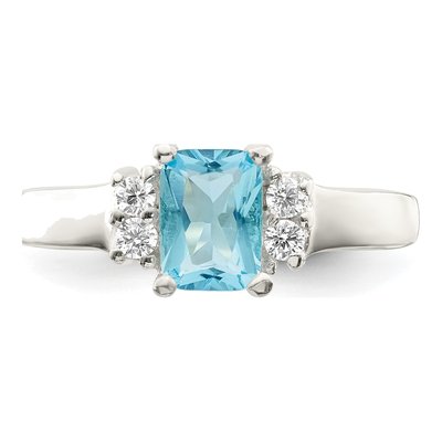 Sterling Silver CZ Ring – view 6