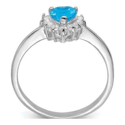 Sterling Silver Sky Blue Topaz Ring – view 2