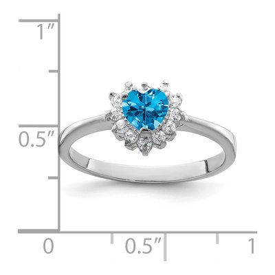 Sterling Silver Sky Blue Topaz Ring – view 3