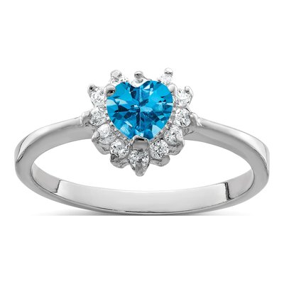 Sterling Silver Sky Blue Topaz Ring