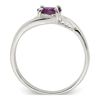 Sterling Silver CZ Oval Ring – view 3