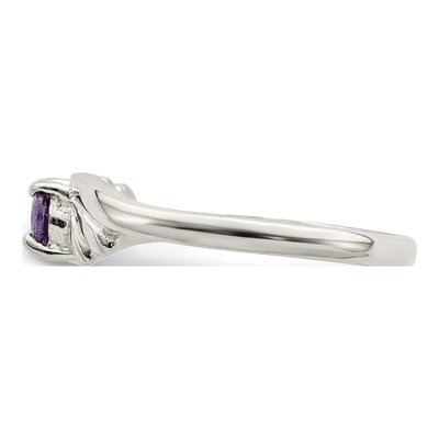Sterling Silver CZ Oval Ring – view 5