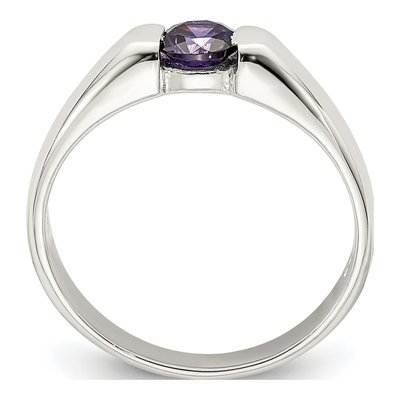 Sterling Silver CZ Round Ring – view 2