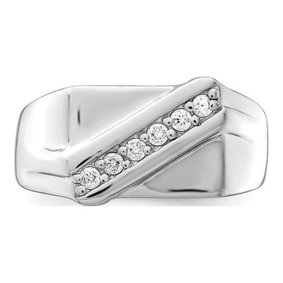 Men's Sterling Silver CZ Fancy Ring – view 5