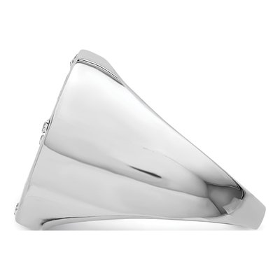 Men's Sterling Silver Onyx & CZ Ring – view 5