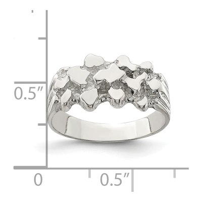 Sterling Silver Nugget Ring – view 4