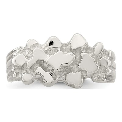 Sterling Silver Nugget Ring – view 6