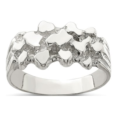 Sterling Silver Nugget Ring