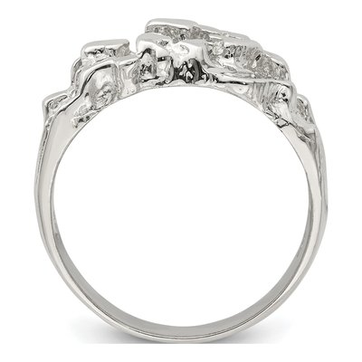 Men's Sterling Silver Nugget Ring – view 3