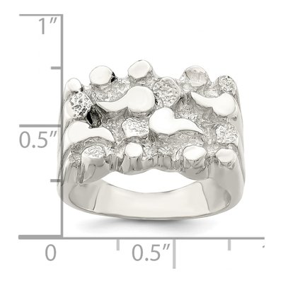 Sterling Silver Nugget Ring – view 4