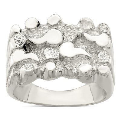 Sterling Silver Nugget Ring