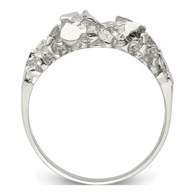 Men's Sterling Silver Nugget Ring – view 3