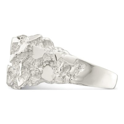 Men's Sterling Silver Nugget Ring – view 5