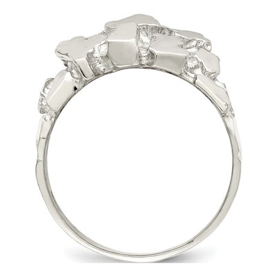 Men's Sterling Silver Nugget Ring – view 4