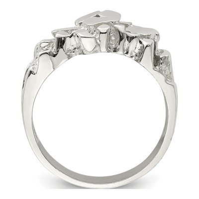 Men's Sterling Silver Nugget Ring – view 3