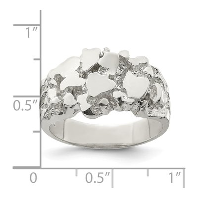 Men's Sterling Silver Nugget Ring – view 4