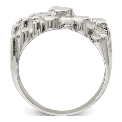 Men's Sterling Silver Nugget Ring – view 3
