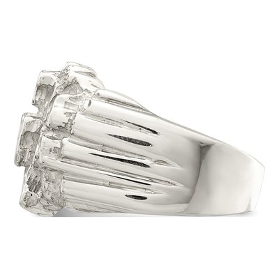 Men's Sterling Silver Nugget Ring – view 5