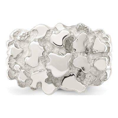 Men's Sterling Silver Nugget Ring – view 6