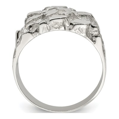 Men's Sterling Silver Nugget Ring – view 3
