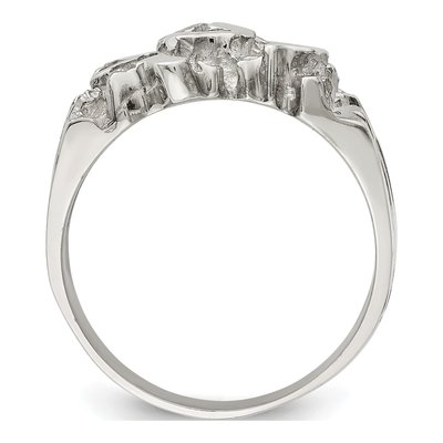 Men's Sterling Silver Nugget Ring – view 3