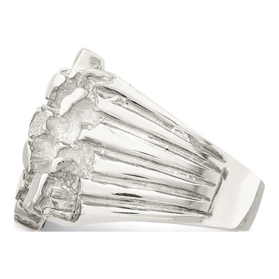 Men's Sterling Silver Nugget Ring – view 5