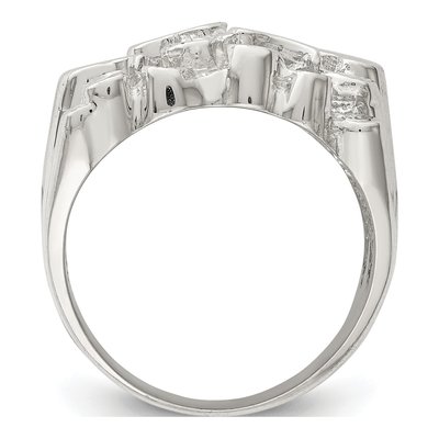 Men's Sterling Silver Nugget Ring – view 3