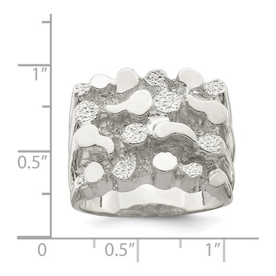 Men's Sterling Silver Nugget Ring – view 4